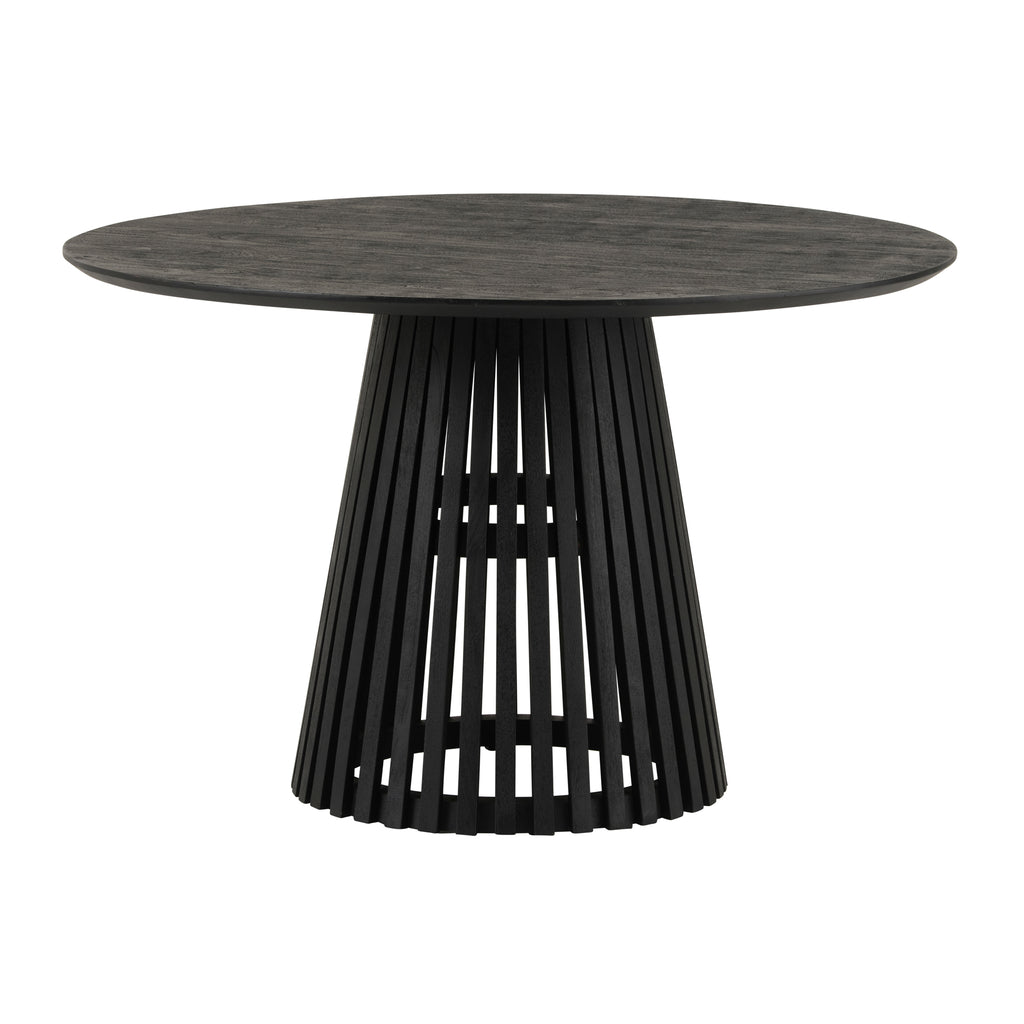 Eettafel Ø120, Acacia Black